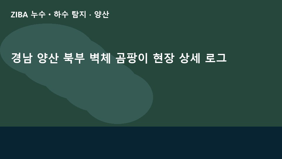 경남 양산 북부 벽체 곰팡이 현장 상세 로그